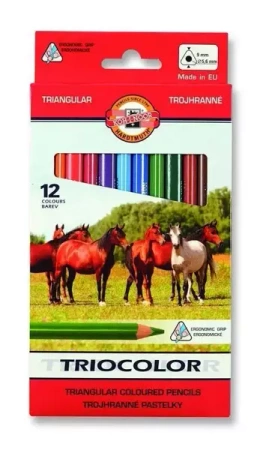 Kredki Triocolor 12 kolorów - Koh-I-Noor