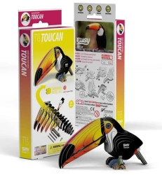 Tukan Egzotyczny Ptak Eugy. Eko Układanka 3D - Eugy