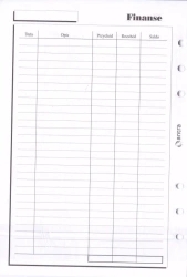 Wkład do organizera A5 Finanse - Antra