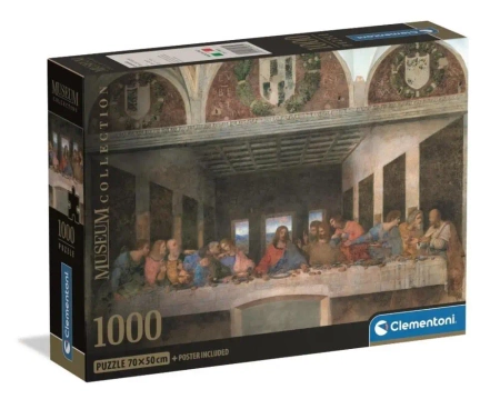 Puzzle 1000 Museum Leonardo: Cenacolo - Clementoni