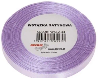 Wstążka satynowa jasny lawendowy 25mm x 32m - Brewis