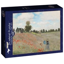 Puzzle 1000 Claude Monet, Pole maków - Bluebird Puzzle