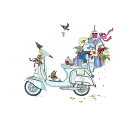 Karnet Swarovski kwadrat CL2416 Skuter - Clear Creations