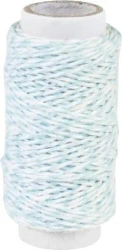 Sznurek bawełniany skręcany 20m turkusowy - Knorr Prandell