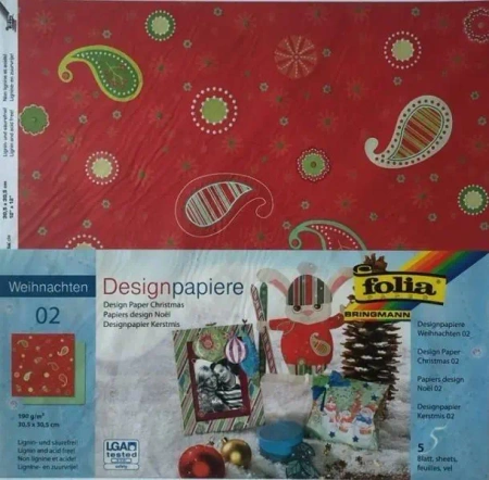 Design-papier 190 g/m2 30,5x30,5cm 5 arkuszy - Galeria Hobby