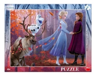 Puzzle 40 ramkowe Kraina Lodu Frozen Siostry - Dino Toys