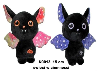 Nietoperz 2 kol świeci w ciemności 15cm MIX - Sun-Day