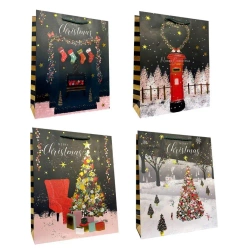 Torebka prezentowa M Boże Narodzenie mix - Ju-Piter