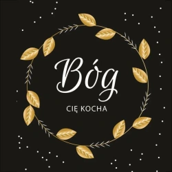 Podstawka korkowa - Bóg Cię kocha - Szaron