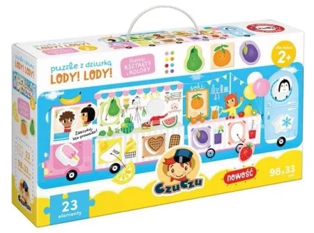 Puzzle z dziurką Lody! Lody! - Opracowanie zbiorowe