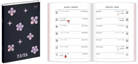 Kalendarz szkolny zeszytowy 25/26 B6/48K Chrome - INTERDRUK
