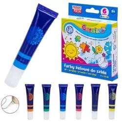 Farby do naklejek żelowych Creativo 6x15ml ASTRA - ASTRA papiernicze