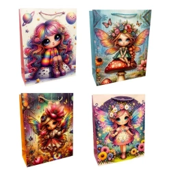 Torebka prezentowa dziecięca M Wróżki mix - Ju-Piter