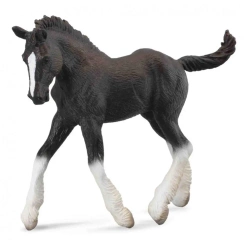 Koń źrebię rasy Shire - czarny - Collecta