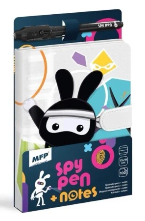 Notes czarny 100K linia Spy + długopis UV - MFP