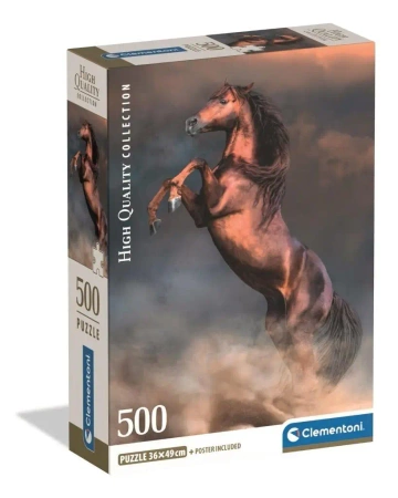 Puzzle 500 Wild Red Stallion - Clementoni