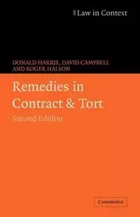 Remedies in Contract and Tort - Harris Donald