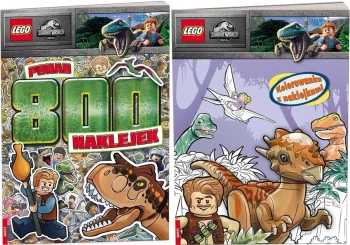 LEGO Jurassic World Ponad 800 naklejek + Kolorowanka z naklejkami PAKIET - Opracowanie zbiorowe