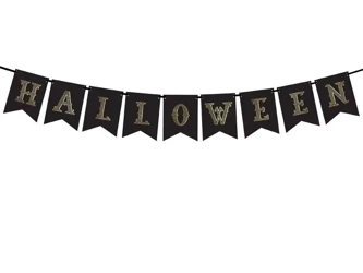 Baner Halloween czarny 20x175cm - PartyDeco