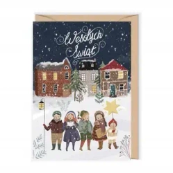 Kartka Boże Narodzenie 12 x 17 cm