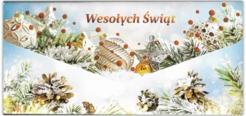 Karnet-koperta Wesołych Świąt - Trend