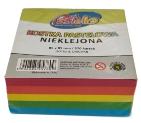 Kostka nieklejona 85x85mm 370 kartek kolorowa - Alfa Pastello