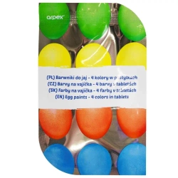 Barwniki do jaj 4 kolory w pastylkach - Arpex