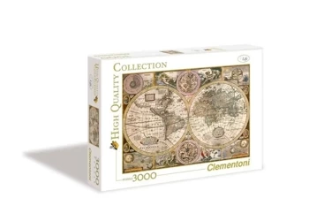 Puzzle 3000 HQ Old Map - Clementoni