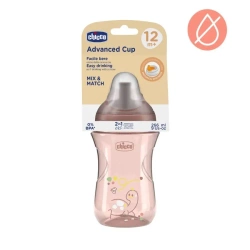 Kubek niekapek ze słomką 266ml brzoskwiniowy 12m+ - Chicco