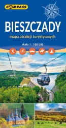 Mapa atrakcji tur. - Bieszczady 1:100 000 w.2025 - praca zbiorowa