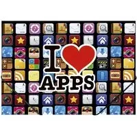 Teczka A4 na gumkę z nadrukiem - Apps - Panta Plast