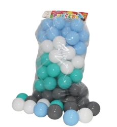 Piłeczki basenowe odcienie pastel. turkus 70mm 80s - Bączek