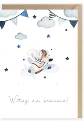 Kartka z okacji narodzin chłopiec K103 - Cardie