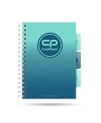 Kołozeszyt A5 100k kratka PP Coolpack gradient blue lagoon - PATIO
