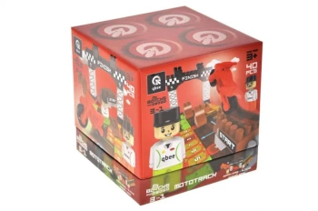 Klocki konstrukcyjne Block&Steps Tor motocyklowy - Qbee