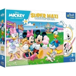Puzzle 24 Super Maxi Mickey w wesołym miasteczku - Trefl