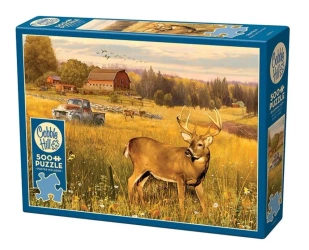Puzzle 500 Jeleń na polu G3 - Cobble Hill