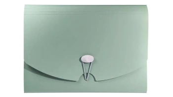 Teczka harmonijkowa A4 PP zieleń morandi - Biurfol