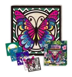 Zestaw do tworzenia obrazów z drewna - Motyl - Splat Planet