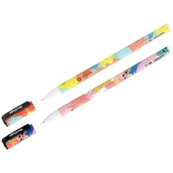 Długopis ze skuwką nieb. 0,7mm Memphis MIX - Berlingo
