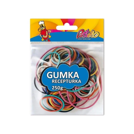 Gumki recepturki 250g mix kolorów - Alfa Pastello