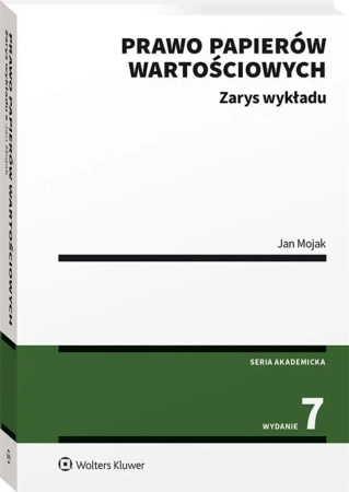 Prawo papierów wartościowych. Zarys wykładu - Jan Mojak