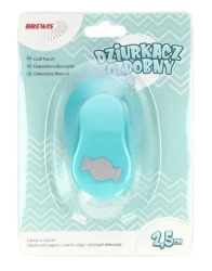 Dziurkacz ozdobny - Cukierek 2,5cm MIX - Brewis