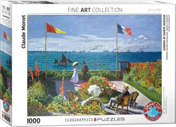 Puzzle 1000 elementów. Ogród w Sainte-Adress, Claude Monet - Eurographics