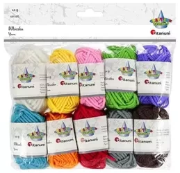 Włóczka 10 kolorów - Titanum