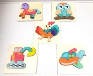 Puzzle drewniane zwierzęta - TOYS Paweł Wojda