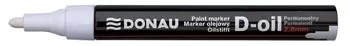 Marker olejowy D-Oil, okrągły 2,8mm biały (12szt) - Donau