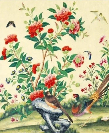 Karnet z kopertą Study of flowers and bird - Museums & Galleries