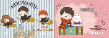 Blok techniczny A4/10K biały Harry Potter - Beniamin
