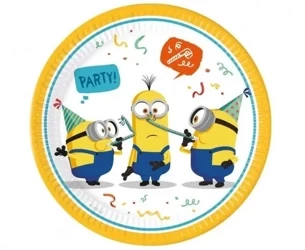 Talerzyki papierowe Minions Rise of Gru 23cm 8szt - Godan